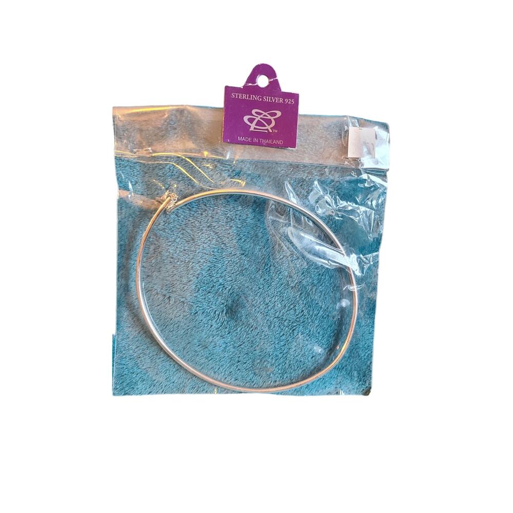 Sterling Silver 925 choker necklace plain